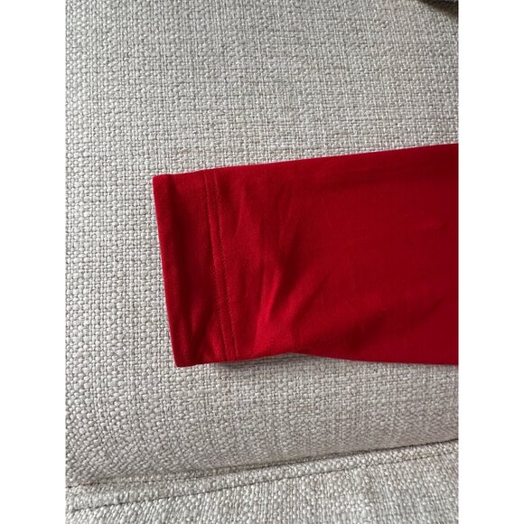 F&G Mens Red Quarter-Zip Pullover Jacket Size L With Embroidered Golf Club Logo - Picture 7 of 9